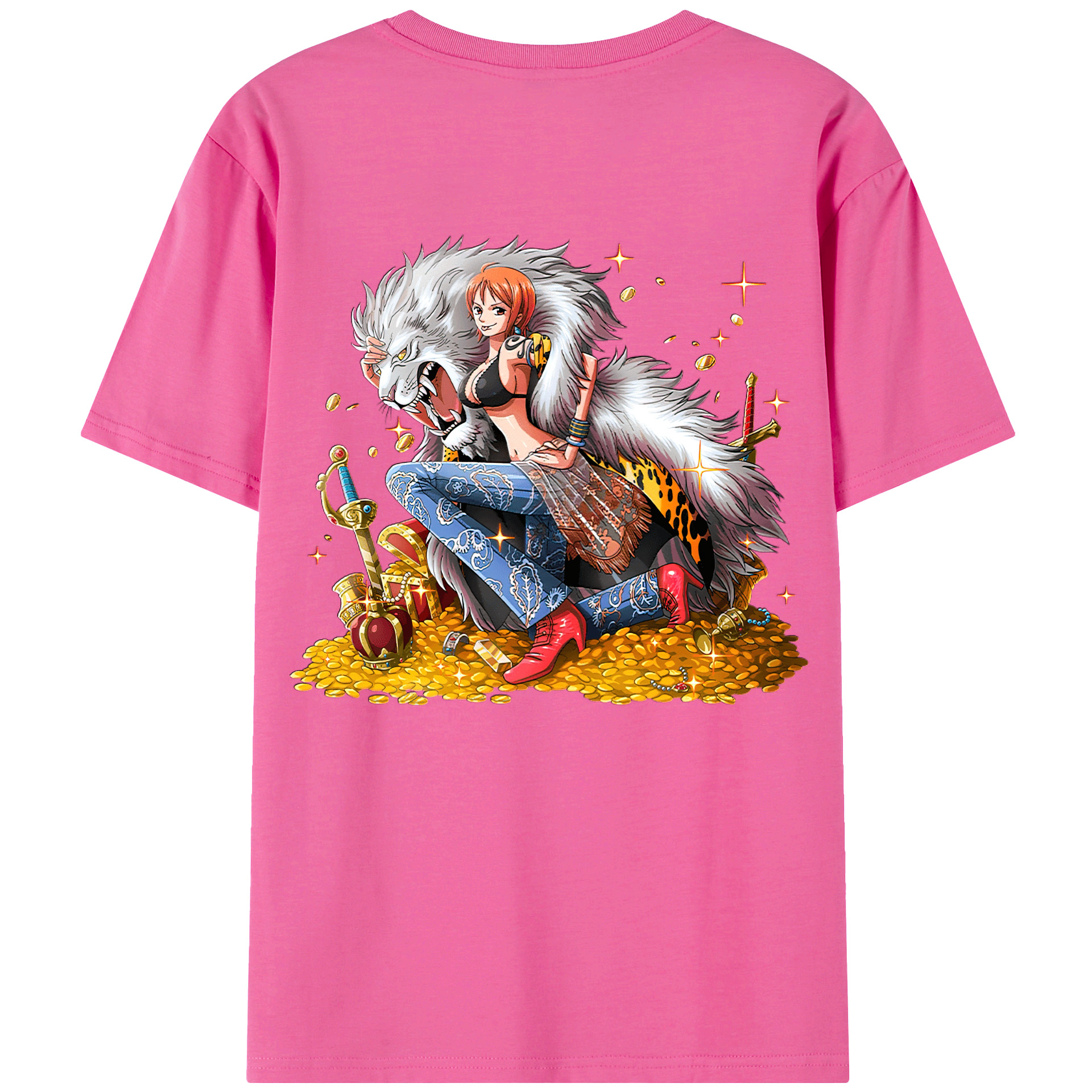 （画像用） ワンピース ナミ ONE PIECE Nami レディース半袖Tシャツ(バックプリント)